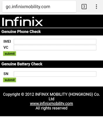 Cara cek hp infinix asli menggunakan kode rahasia