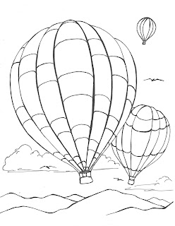 Hot Air Balloon Adult Coloring Pages 9