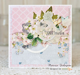 for you only card with Alice's Dreams collection @akonitt #card #studio75 #alicesdreams #flowers #fussycutting #papercraft #handmadecard by_marina_gridasova #cardmaking