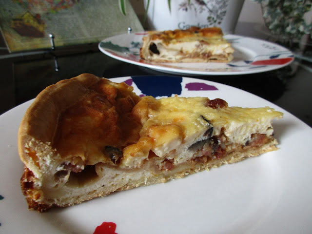 quiche lorraine alocados en la cocina