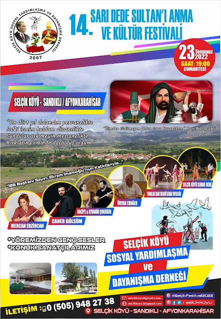 Selçik'te 14. Sarı Dede Sultan'ı Anma ve Kültür Festivali Yapılacak / Selçik Haber
