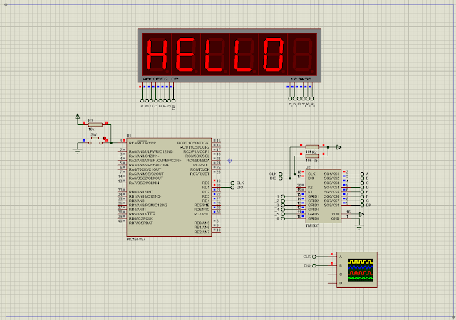 PIC16F887 TM1637 Six Digits 7-Segment Display Example Using XC8