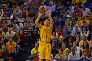 Michael Bramos, escolta del Gran Canaria, en acción de tiro - ACB PHOTO