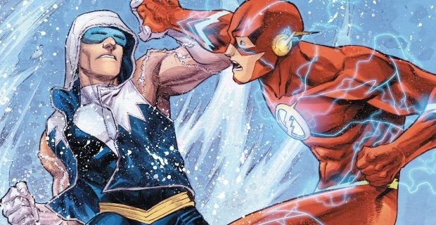 Captain Cold Vs The Flash DC Comics fighting characters artwork