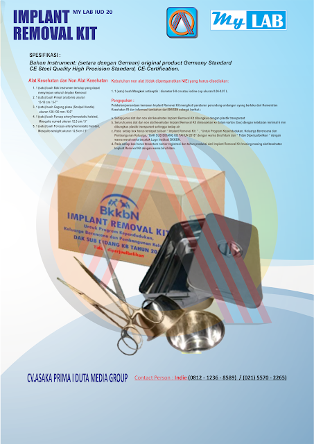 Produksi IMPLANT REMOVAL KIT 2020 - paket IMPLANT REMOVAL KIT BKKBN 2020  - Grosir IMPLANT REMOVAL KIT 2020 