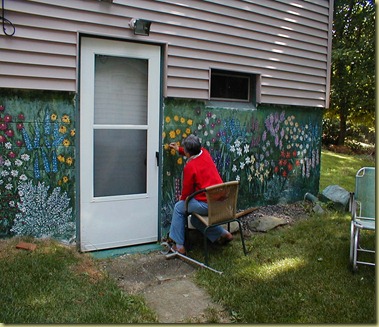 Marg.redoing wall 8-9-05