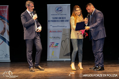 Premio ARGOS Forze di POLIZIA per Cristina DI SILVIO