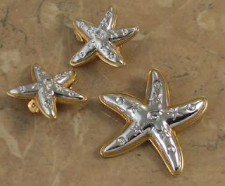 Starfish jewellery set 1990s