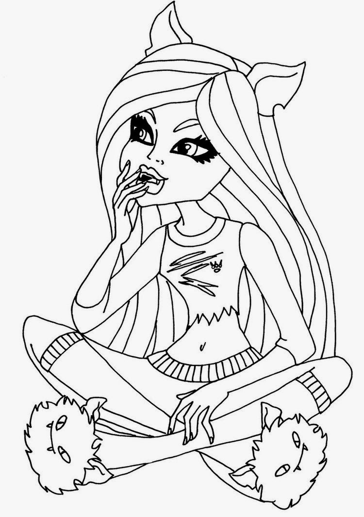 Coloring Pages: Monster High Coloring Pages Free and Printable