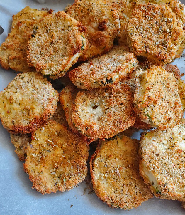 zucchini air fried slices