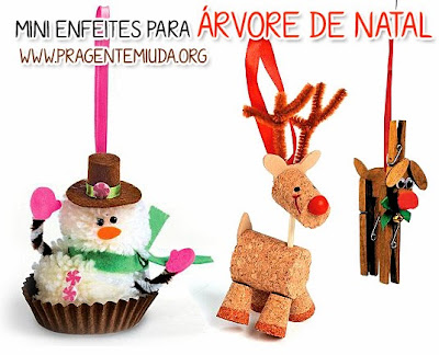 Enfeites e lembrancinhas para árvore de natal