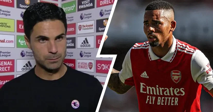 Mikel Arteta explains why Gabriel Jesus was 'upset in the dressing room' after Leicester brace