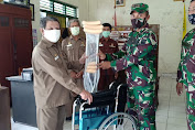 Dandim Pekalongan Serahkan Bantuan Alat Kesehatan kepada Veteran