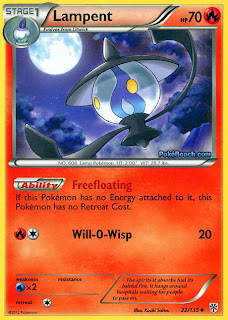 Lampent Plasma Storm Pokemon Card