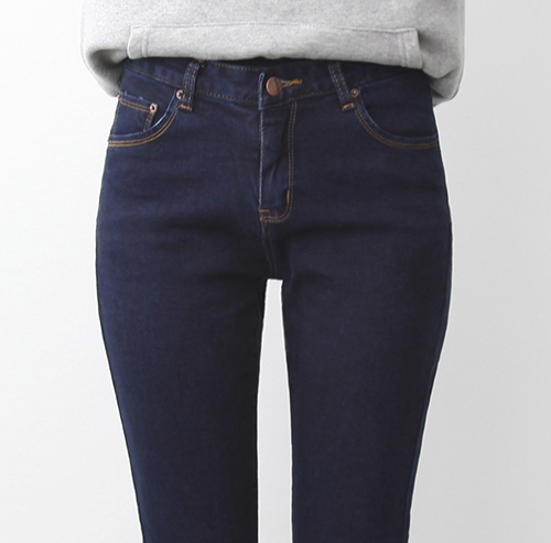 Dark Wash Denim Skinny Pants