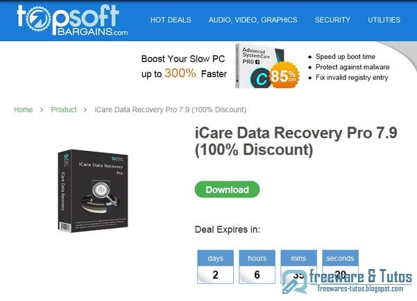 Offre promotionnelle : iCare Data Recovery Pro gratuit !