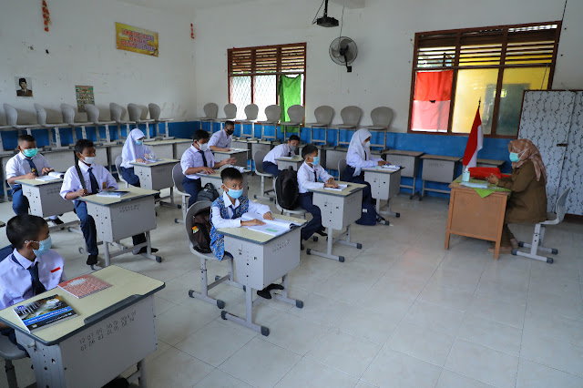 Dinas Pendidikan Kota Palembang Pantau Penerapan Prokes di Sekolah