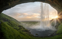 Waterfall from cave Photo by Joshua Sortino on Unsplash