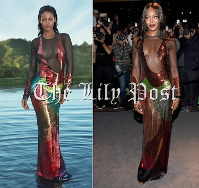 Rihanna Vs Naomi Campbell: Tom Ford Sequinned Dress 