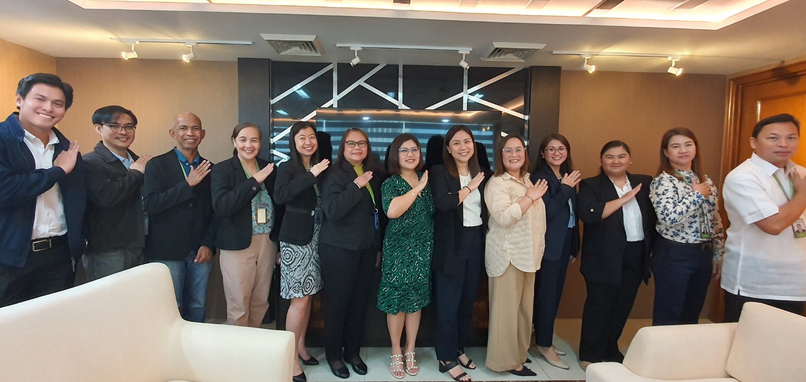At Your Service: Executives and Officers of the Palawan Group of Companies and Philippine Veterans Bank  commit to providing excellent service for their customers