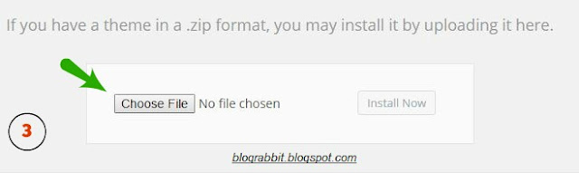 How To Install WordPress Theme step 3