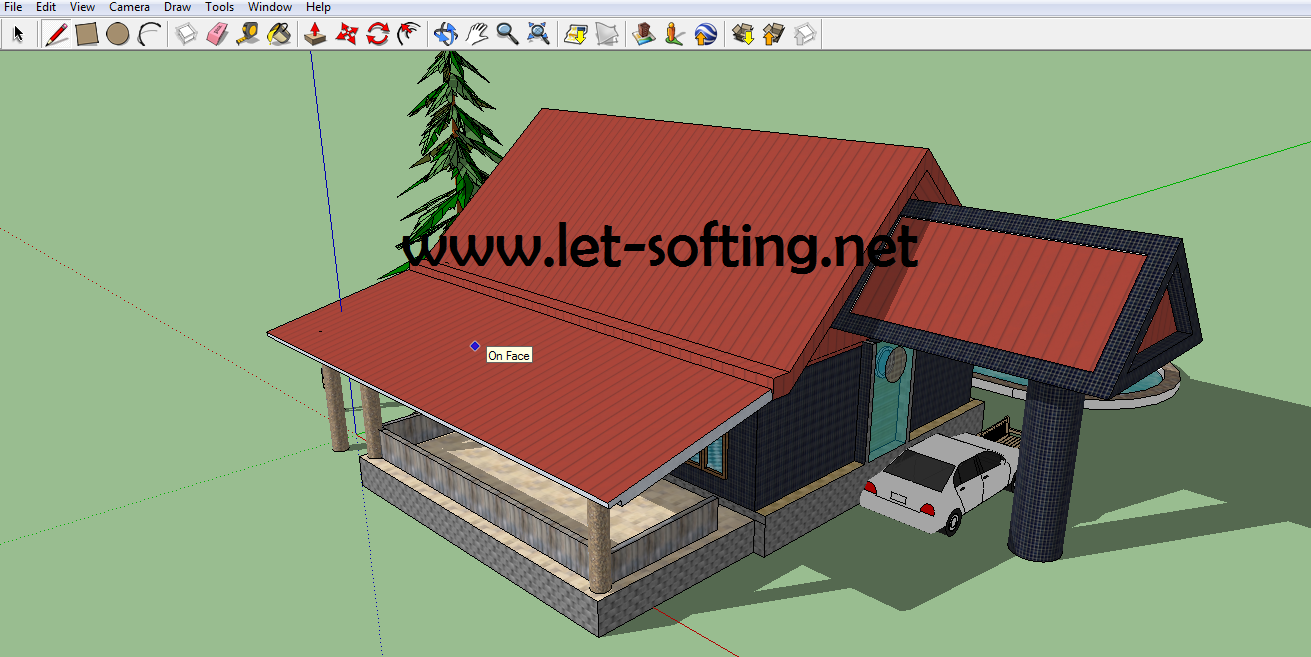 Free Download  Template  Rumah  SKP Google SketchUp  Let 