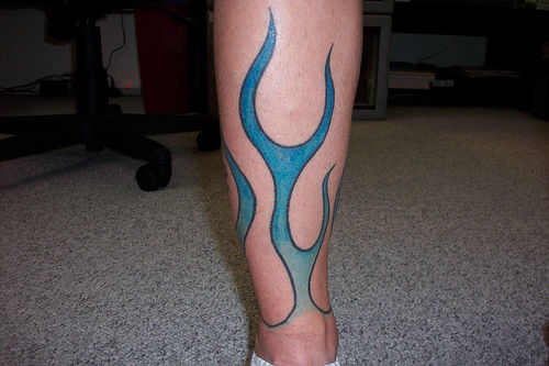 Blue Flame tattoo