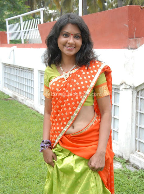 Telugu Actress Angel Navel show