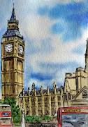 Pin It The last but not least sketch for my Sketchbook Project for NY . (england london big ben tower)