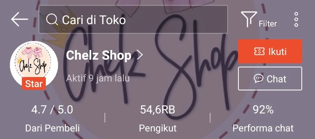 Supplier Fashion Muslim wanita di Shopee