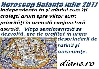 Horoscop iulie 2017 Balanţă 