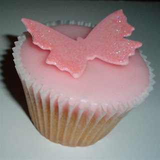 Cupcakes decorados con mariposas