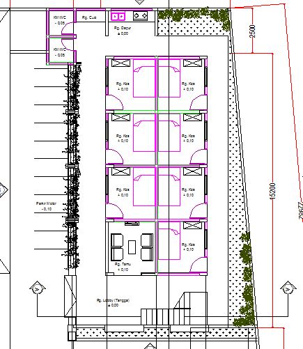 gambardesain3d: Rumah Kost Minimalis 2 lantai