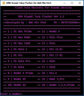 Download Xiaomi Twrp Flasher Tool V1.1