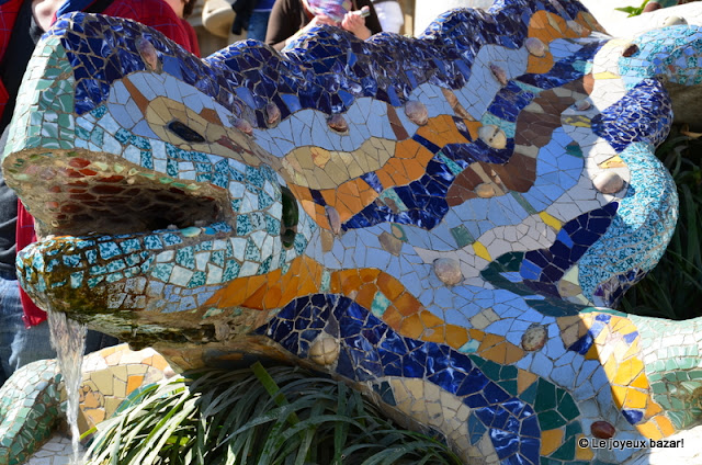 Barcelone  -parc Guell- Gaudi -lezard