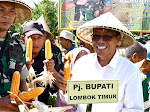 Pj. Bupati Lotim Panen Jagung Bersama Pangdam IX/Udayana di Pringgabaya