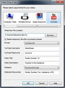 Upload videos directly to YouTube with VideoPad video editing software