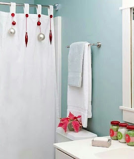 Decoración baño navidad