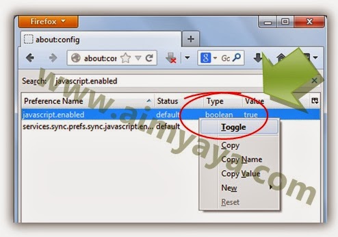 Pemakaian Javascript sudah menjadi standar dalam pembuatan website di internet Cara Setting Javascript di Mozilla Firefox