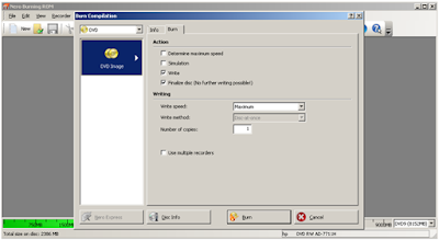 Burning CD/DVD Instalasi Operasi Sistem dengan Nero 8