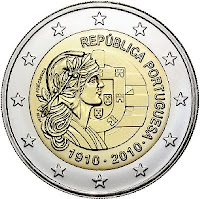 2 euro coin Portugal 2010