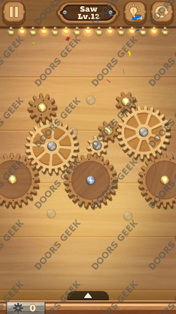 Fix it: Gear Puzzle [Saw] Level 12 Solution, Cheats, Walkthrough for Android, iPhone, iPad and iPod