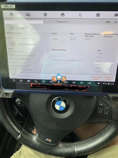 تعمیر ماژول BMW FRM با Autel IM608Pro 6