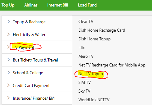 Live NETTV Steaming Online -- load NetTV from eSewa