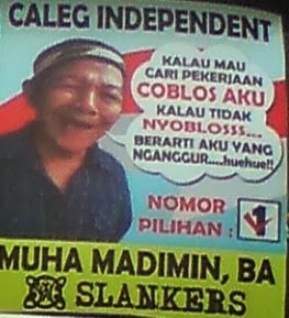 Poster Iklan Caleg Paling Unik