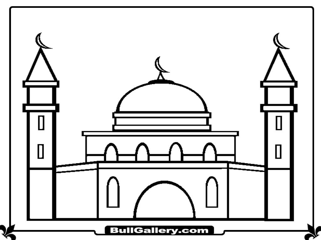 Printable Mosque Coloring Pages - Bull Gallery