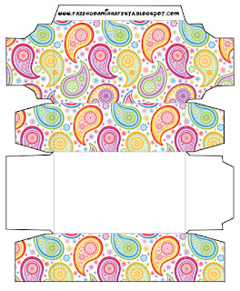 Paisley free printable box.