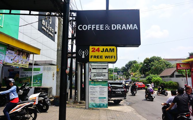 Lokasi Coffee & Drama di salah satu deretan ruka Demangan