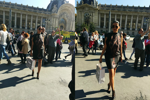 Paris Fashion Week Mugler SS16 street style