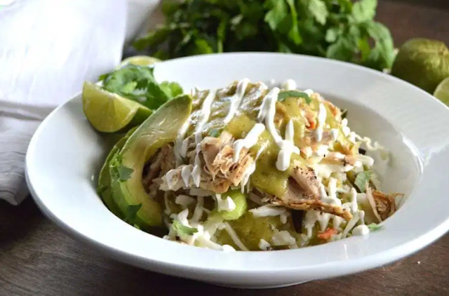 Chicken Verde Taco Bowls #healthy #recipes